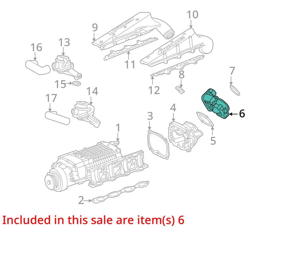 Mercedes-Benz Clase E 2006 conjunto de carrocería del acelerador fabricante de equipos originales 153 k millas - LKQ375428805 Foto 4 de 4