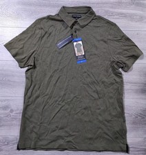 Banana Republic Shirt Mens Large Green Polo Luxe Touch Performance Cotton