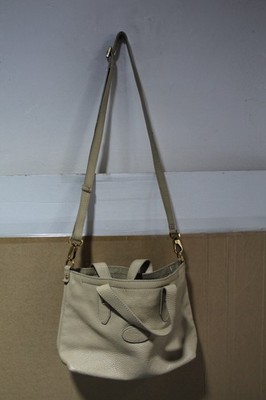 The Bridge zip tote tasche / Damentasche Creme/Weiß