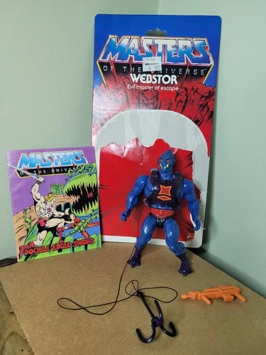 WEBSTOR 100% Complete He-Man Masters Of The Universe MOTU 1984 Mattel Vintage