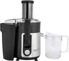 Amazon Basics Wide-Mouth 2-Speed Centrifugal Juicer Black 33.8 Fl Oz / 1000 ml