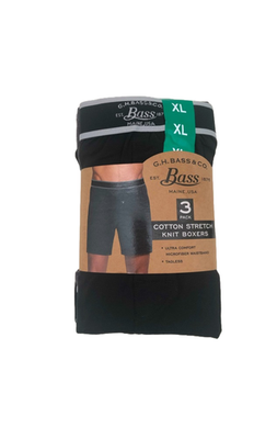 Bazo1199 boxers 3枚セット G.H. Bass & Co Men Boxers 3pk (Black/Grey) Large | eBay