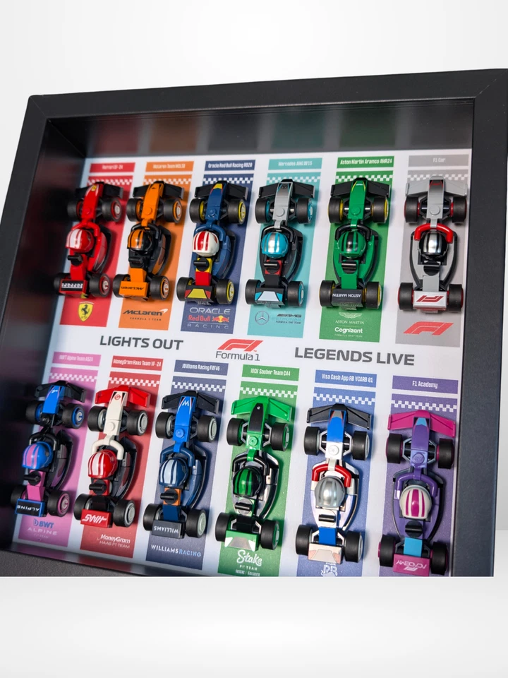 Cadre Noir F1 Display pour 12 LEGO Minifigures – Formula 1 Collection - Photo 3/4