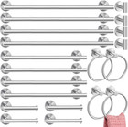 Gisafai 20 Pcs Bathroom Hardware Set, 23.6 Inch Brushed Towel Bar Ring Toilet Pa