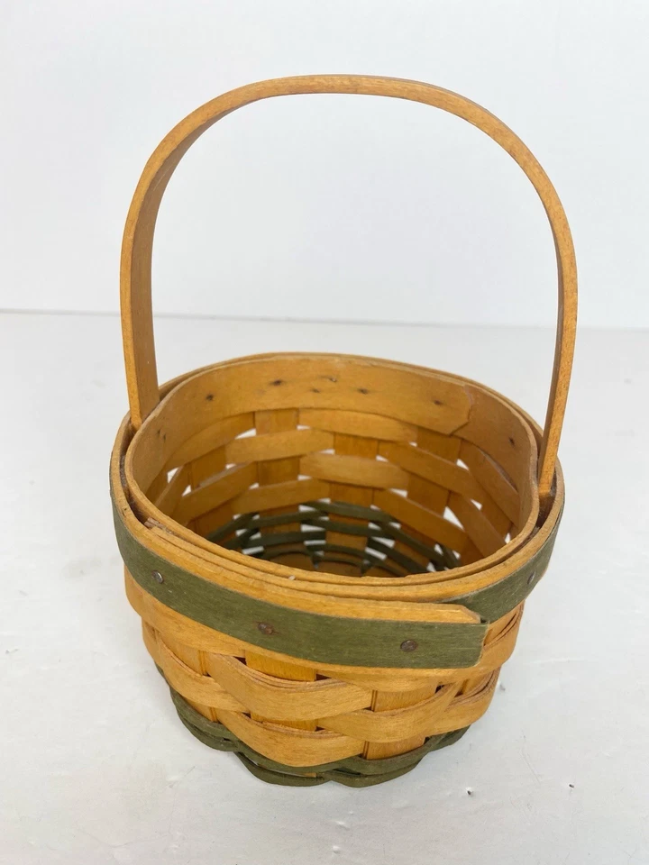 Longaberger handgewebt 2001-2002 "RAR" KLEINER "Lucky You" KORB " - Bild 3 von 4