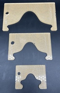 3 Creative Long Arm Quilting Rulers - 2" -  4" - 6" Ogee - Karen Marchetti - NEW