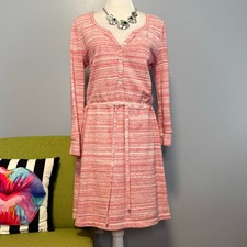 Saturday Sunday Anthropologie Red Heathered Sweatshirt Dress