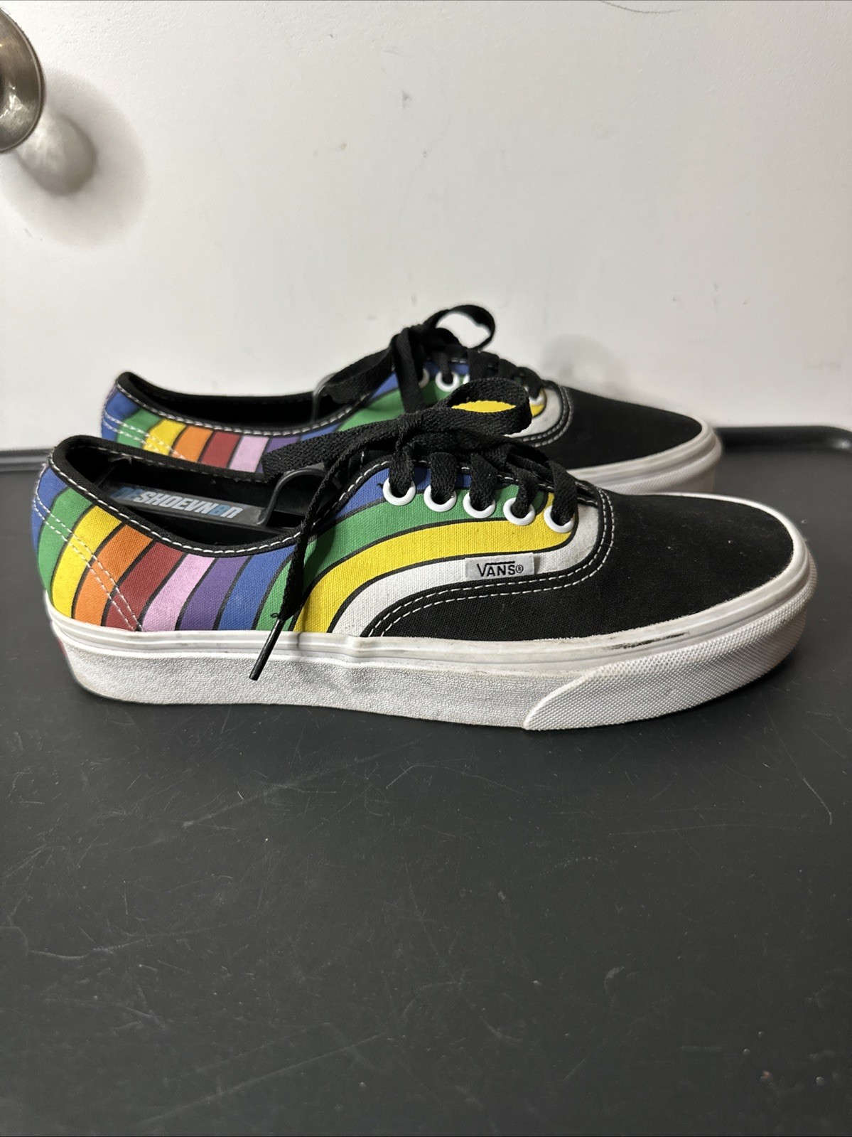 SAOLA Scarpe VANS autentiche REFRACT RAINBOW UOMO TG 7 donna 8 5 multicolore tela lo top