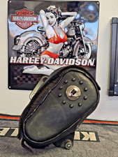 Bad-Boy FXSTSB 1340 Right Tear Drop Leather tool box bag Harley-Davidson Softail