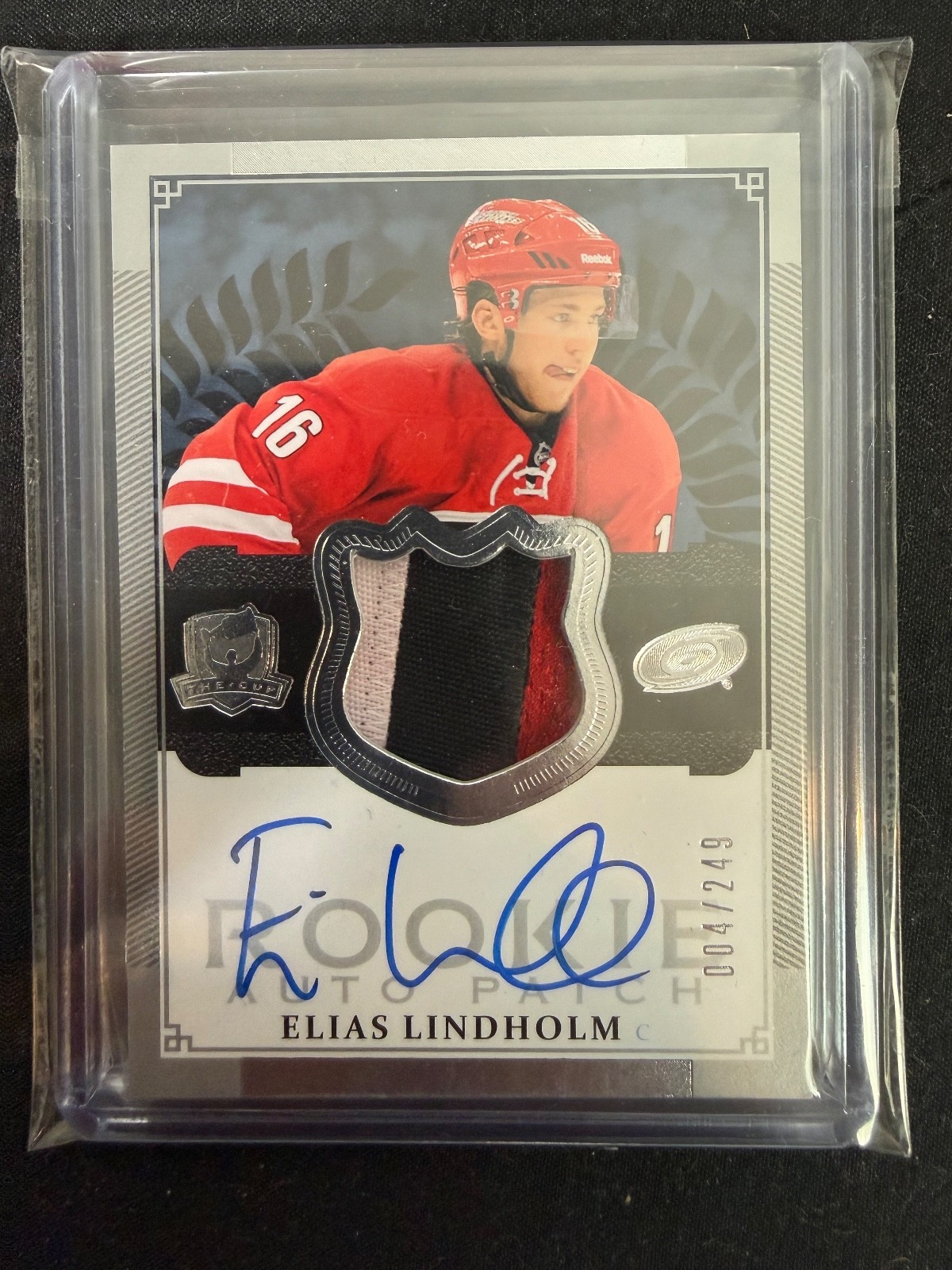 2013-14 Upper Deck The Cup - Rookie Auto Patch Elias Lindholm #178 /249