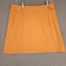Sport Haley Women's Golf Peachy Orange Skorts Skirt Size10 Polyester Rayon Blend