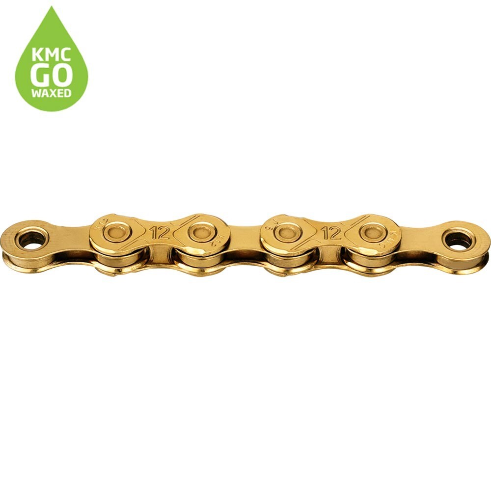 KMC X12 Waxed Chain - 12 Speed - 126L - Ti-N Gold