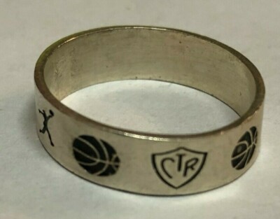 Ring Masters CTR LDS Basketball Design Ring Sterling Silver .925 Size 10