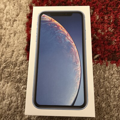 Empty Various iPhone Retail Boxes (iPhone XR) blue