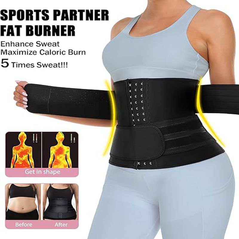 Men Women Postpartum Recovery Belt Back Support Waist Trainer Body Shaper Corset-image