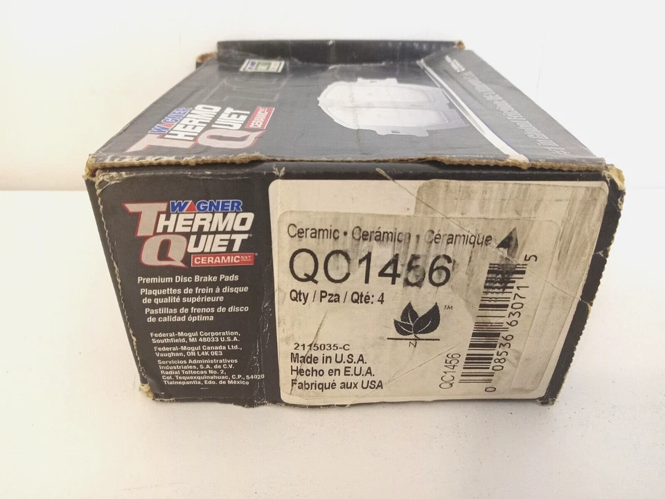 Juego Pastillas Freno Disco Wagner QC1456 Traseras Para 09 16 Volkswagen EOS Y Mucho Más Foto 2 de 4