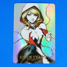 Spider-Woman Gwen Stacy Rainbow Foil Holo Character Art Card Spider-Man A