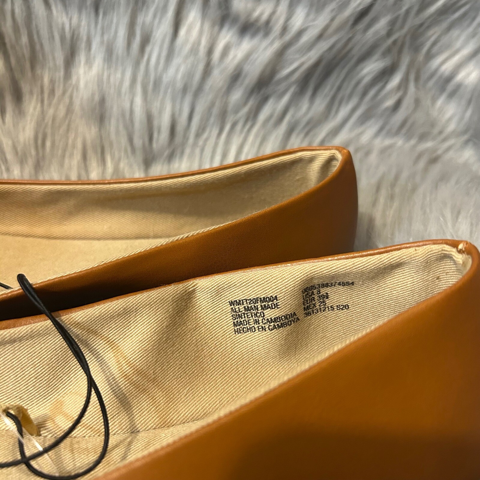 Time And Tru Flats Womens Size 8 Brown Slip On Ballet Shoes Lightweight