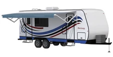 Carefree Longitude Electric RV Awning 13' Silver Fade w/Flex (complete w/arms)