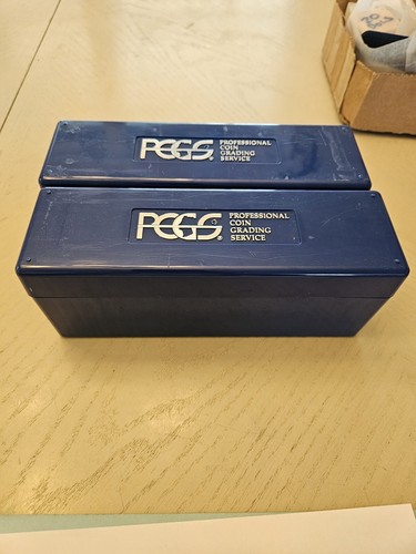 2 Caja Oficial PCGS AZUL 20 Graduada Certificada Moneda Losa Plástico Calidad Almacenamiento - Imagen 2 de 3