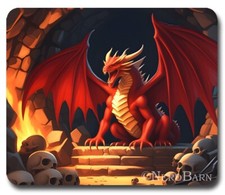 DRAGON DUNGEON - Mousepad / Mouse pad - Gaming Fantasy Art Magic Dragons GIFT