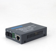 1 Pair New Fiber Optical Media Converter Single mode HTB-3100A/B-25KM