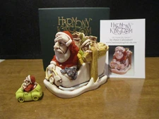 Harmony Kingdom No Charge 2018 Santa in Electric Car UK Made Marble Resin SGN