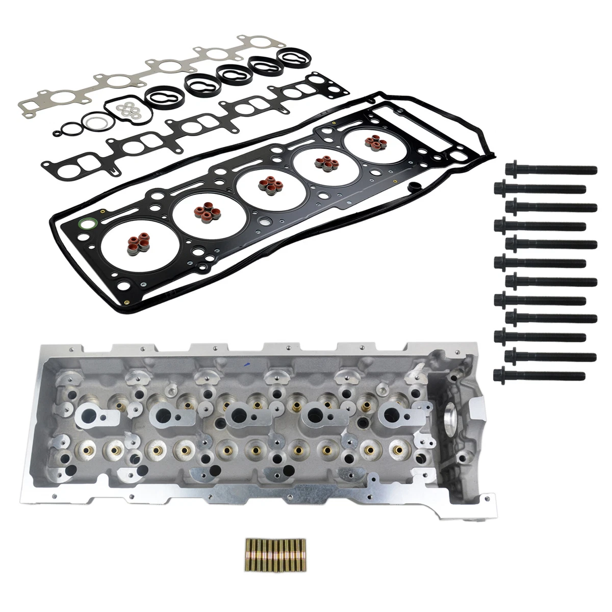 Zylinderkopf & Kopfdichtung & Schrauben Satz Für Mercedes W463  