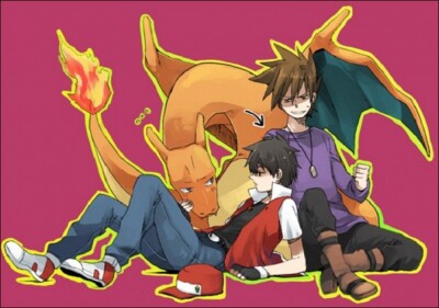 Pokemon anime nawosuk e pok mon red green charizard Pad Gaming Mat Desk