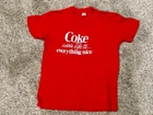 Coke a Cola Used Red Vintage Rare T Shirt Red Size Medium Hard to Find!!