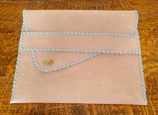 Vintage Pink Glove Case or PJ Case Purse 1950's Hard Faux Skin or Early Plastic?