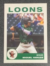 Miguel Vargas 2019 Choice Great Lakes Loons 1st Minor League Pro Card Rookie RC