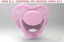 Honeybug MAGNETIC PACIFIER reborn art doll Sweetheart newborn handle PIGGY PINK