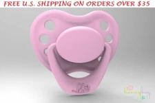 Honeybug MAGNETIC PACIFIER reborn art doll Sweetheart newborn handle PIGGY PINK 