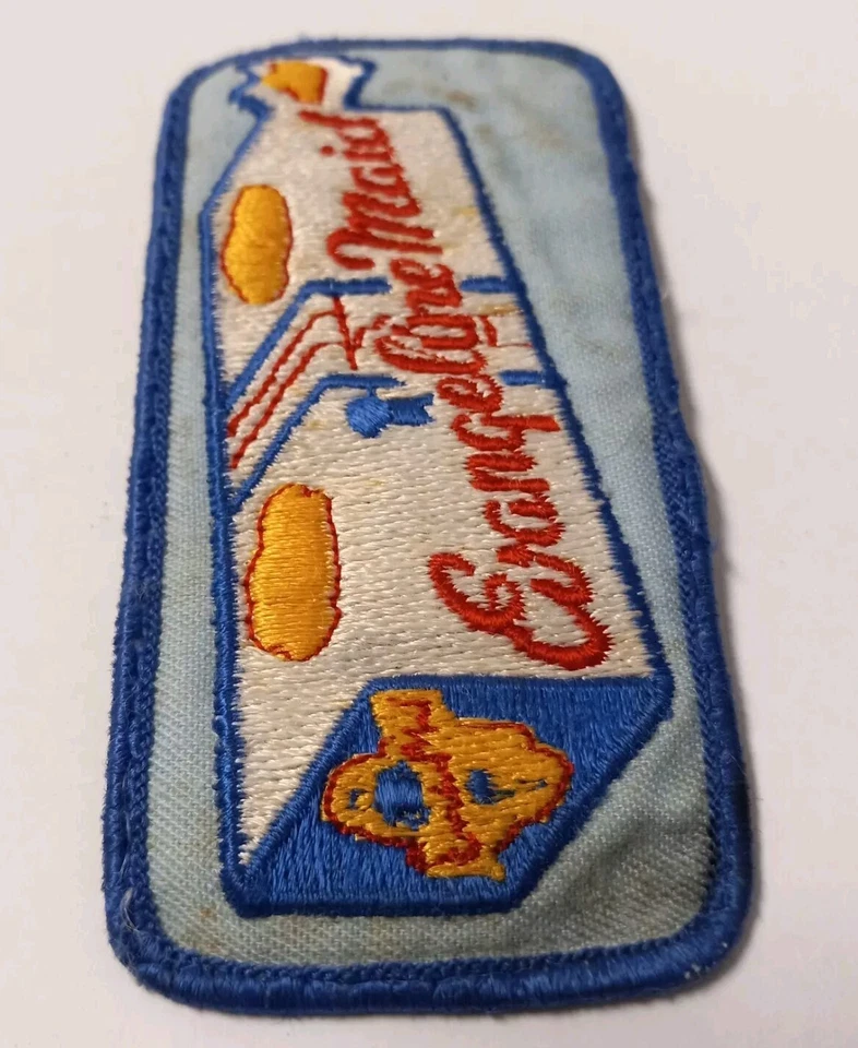 Parche uniforme Evangeline Maid Bread vintage rectangular grande Louisiana Lafayette  Foto 4 de 4