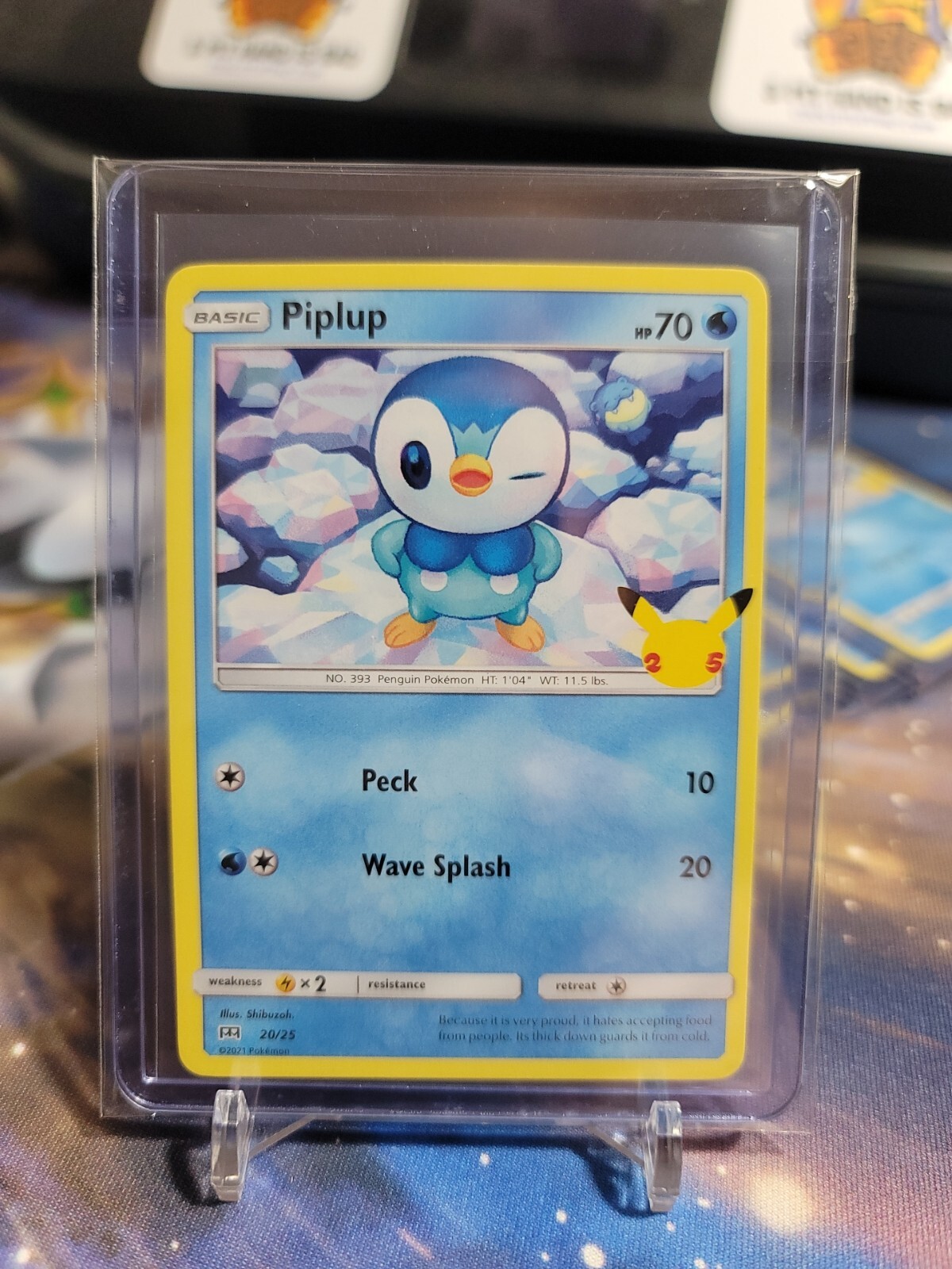 PIPLUP #20/25 (NON-HOLO) 25TH ANNIVERSARY MCDONALD'S PROMO 2021 POKEMON TCG