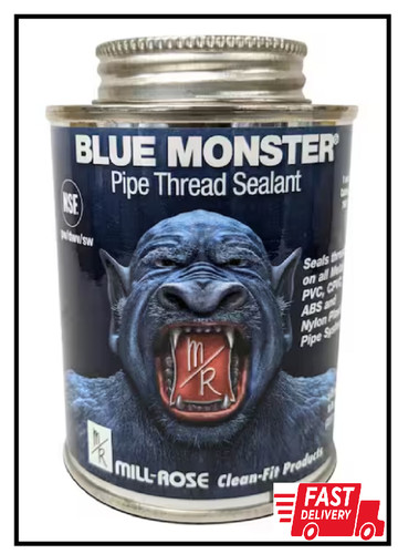Blue Monster Pipe Thread Sealant - 4 Oz. Sealing for Plumbing Applications NEW