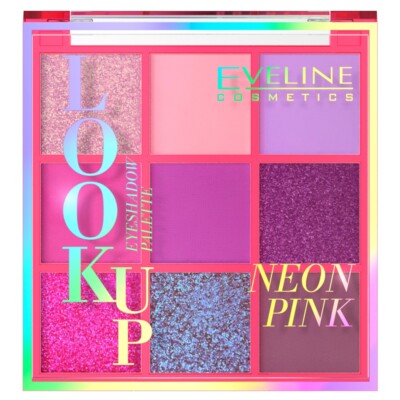 5903416037958 Look Up paleta 9 cieni do powiek Neon Pink 10.8g Eveline Cosmetics