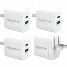 Gigastone 20W Dual Ports USB-A + USB-C Type C Fast Wall Charger PD/QC 3.0
