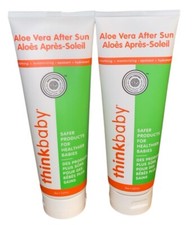 Lot Of 2 New Thinkbaby Aloe Vera After Sun Hydrating Soothing Moisturizing 8 Oz