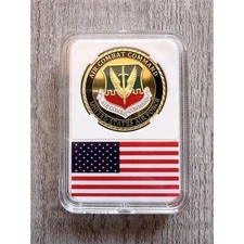 U S AIR FORCE AIR COMBAT COMMAND Challenge Coin with case