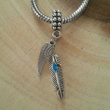 Angel Wings Wing Feather Charm Pendant F European Bracelet Necklace Gift