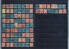 CHILE  1853 / 1866  88 STAMPS  VARIETIES  COLOR SHADES