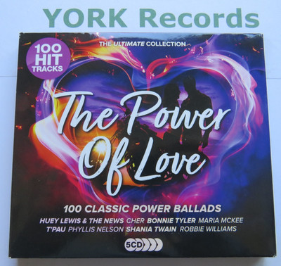 POWER OF LOVE - 100 Classic Power Ballads - Various - Ex Con 5 CD Album Set