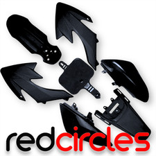 BLACK CRF50 STYLE PIT BIKE PLASTIC SET - NO SEAT 50cc 110cc 125cc PITBIKE