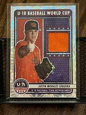 JUSTIN MORALES SEQUERA 2023 USA STARS & STRIPES NETHERLANDS ROOKIE JERSEY PRIZM!