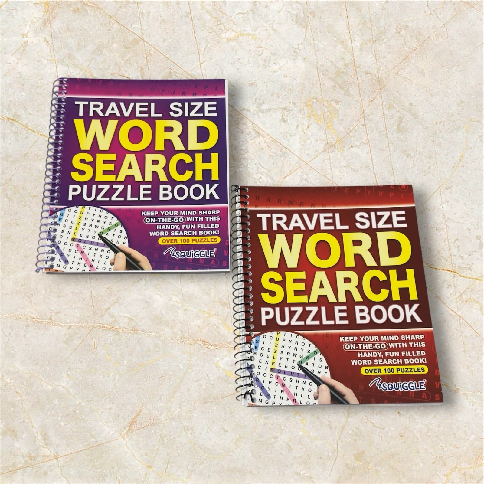 Travel Size Word Search Puzzle Books X2 Brand New  Boredom Buster