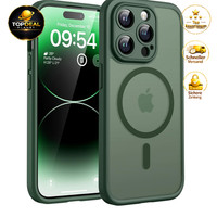 HandyhüLle FüR Iphone 14 Pro Magsafe StoßFest Kratzfest AlpengrüN SchutzhüLle