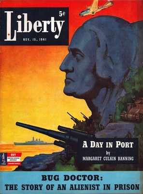 Liberty Weekly Magazine November 15th 1941 John Newton Howitt Cover Washington
