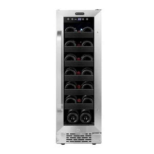 12 inch Built-In 20 Bottle Undercounter Stainless Steel Wine Refrigerator